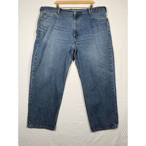 Men's Levi's 550 Relaxed Jeans Regular Size‎ 46x29 Blue 100% Cotton Chore FLAW